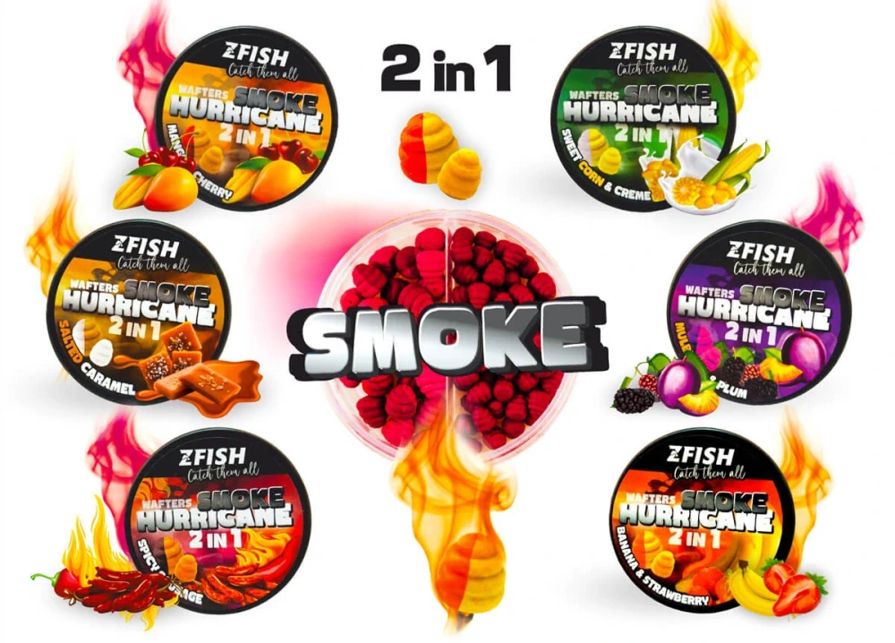 Zfish Wafters Smoke Huricane 2in1 Mulberry & Plum 8-10mm/30g