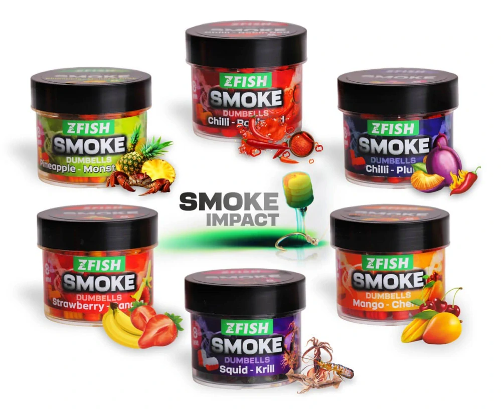 Zfish Smoke Pop-Up Dumbells Strawberry & Banana 8mm/20g