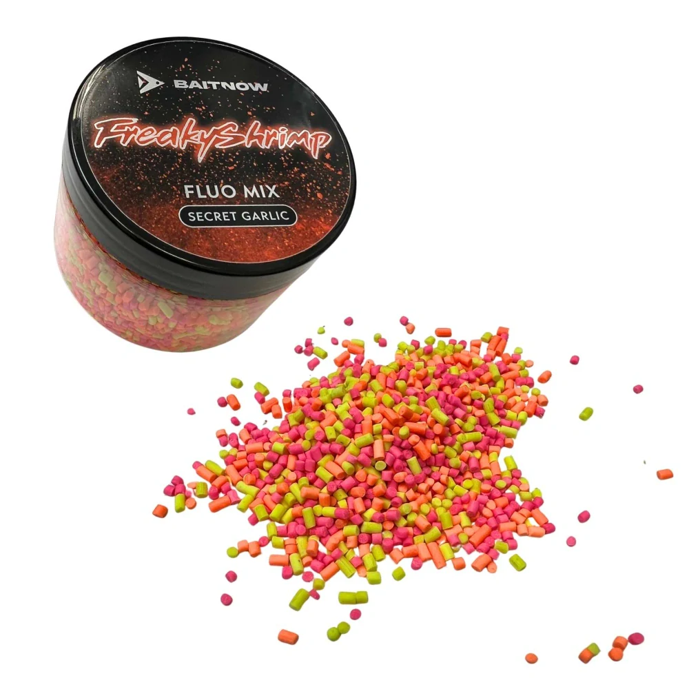 Baitnow Přísada Method Feeder Fluo Mix Freaky Shrimp 150ml