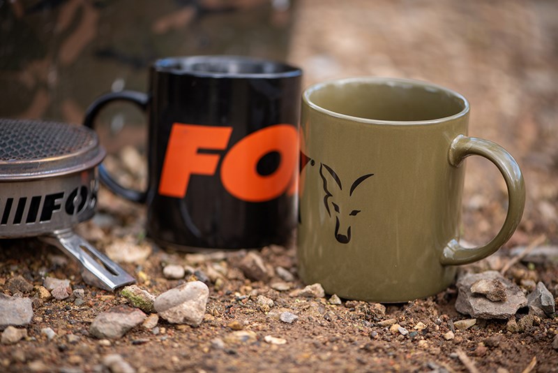 Fox Hrnek Collection Ceramic Mug Black Orange