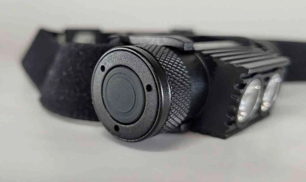 Katran Čelová dobíjecí svítilna Headlamp W/B 460 PRO modrá a bílá LED + box + náhradní baterie zdarma NEW