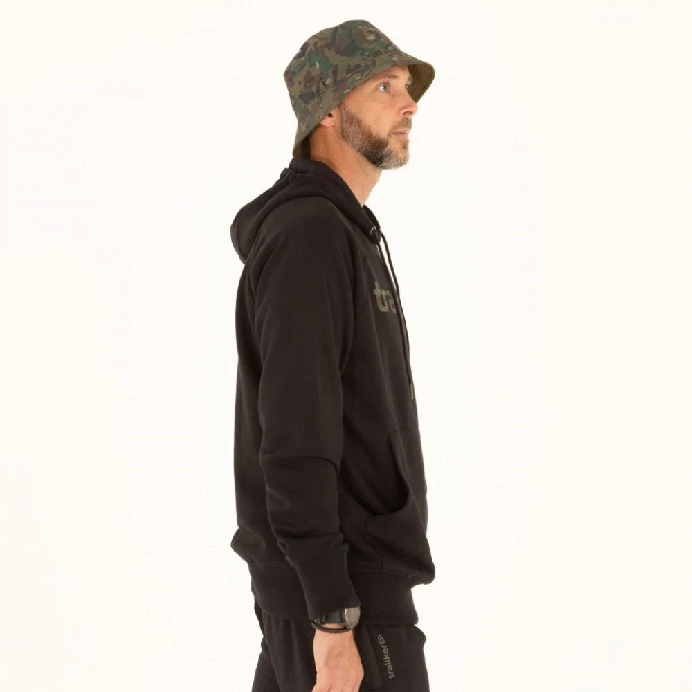 Trakker Mikina CR Logo Hoody Black Camo vel. S