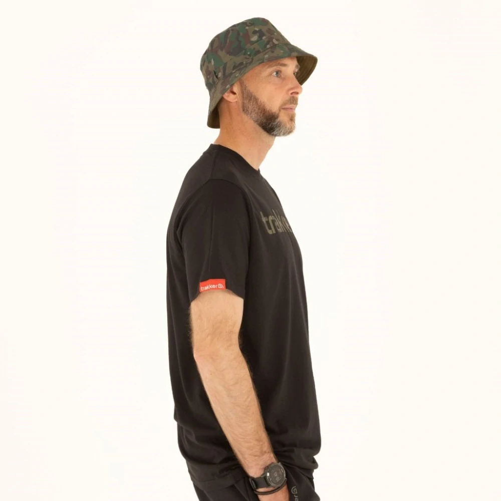 Trakker Tričko R Logo T-shirt Black Camo vel. M