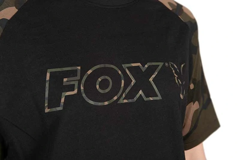 Fox Tričko Black Camo Outline T-Shirt