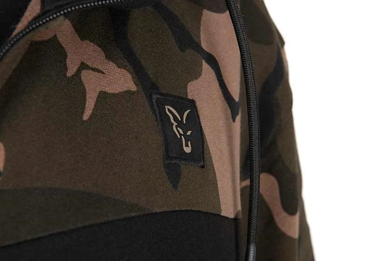 Fox Mikina LW Black Camo Split Zip Hoody vel. XL