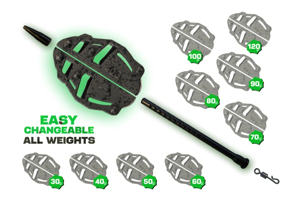 Zfish Sada krmítek Method Feeder set Spider Large 70+80g + formička