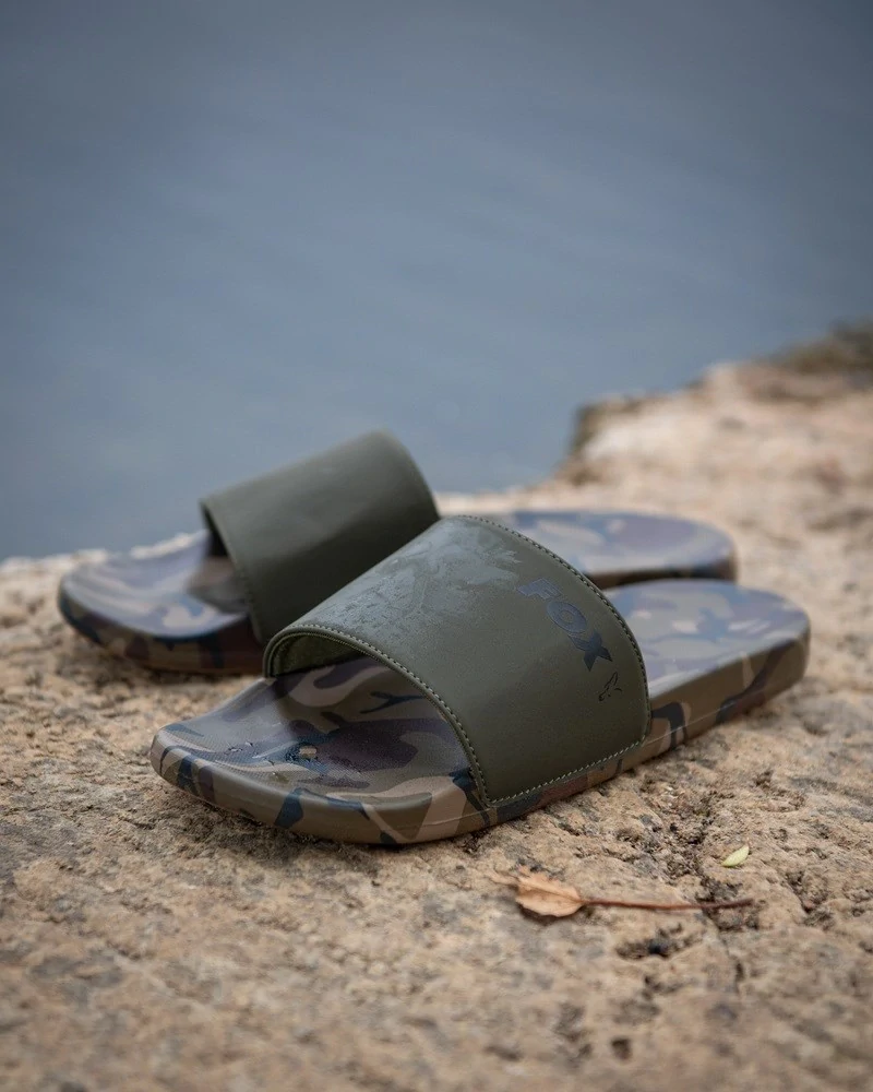 Fox Pantofle Khaki/Camo Sliders