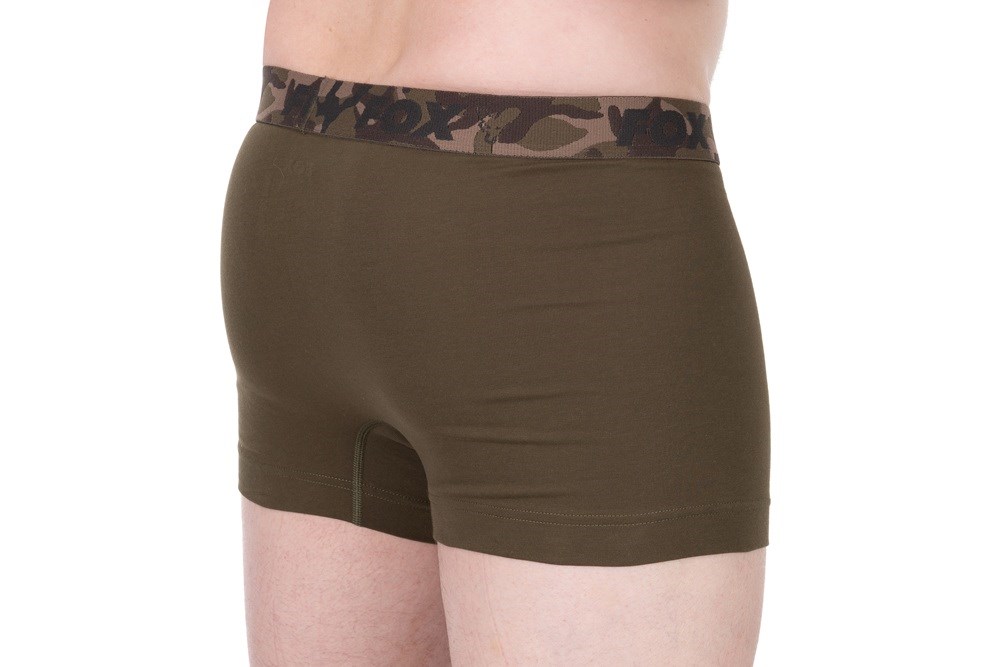 Fox Trenýrky Boxer Shorts Khaki/Black /2 ks