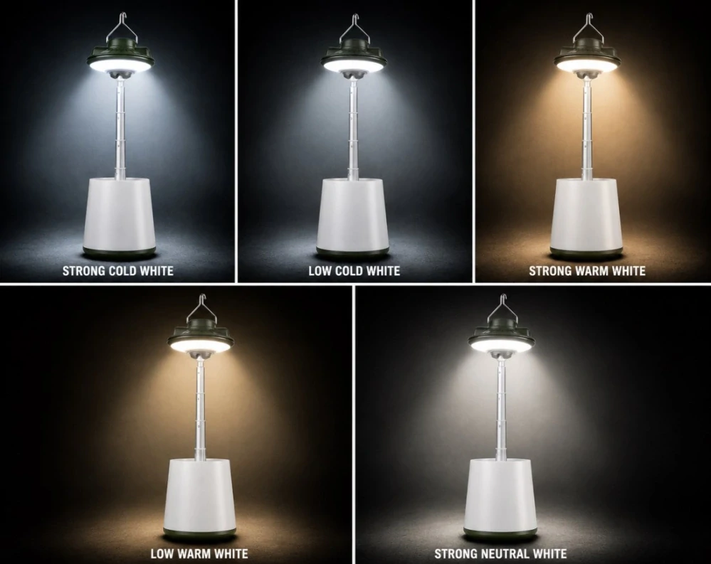 Holdcarp Lampa Extendable RGB Camping Lamp