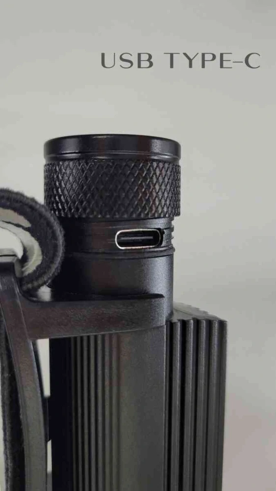 Katran Čelová dobíjecí svítilna Headlamp W/B 460 PRO modrá a bílá LED + box + náhradní baterie zdarma NEW