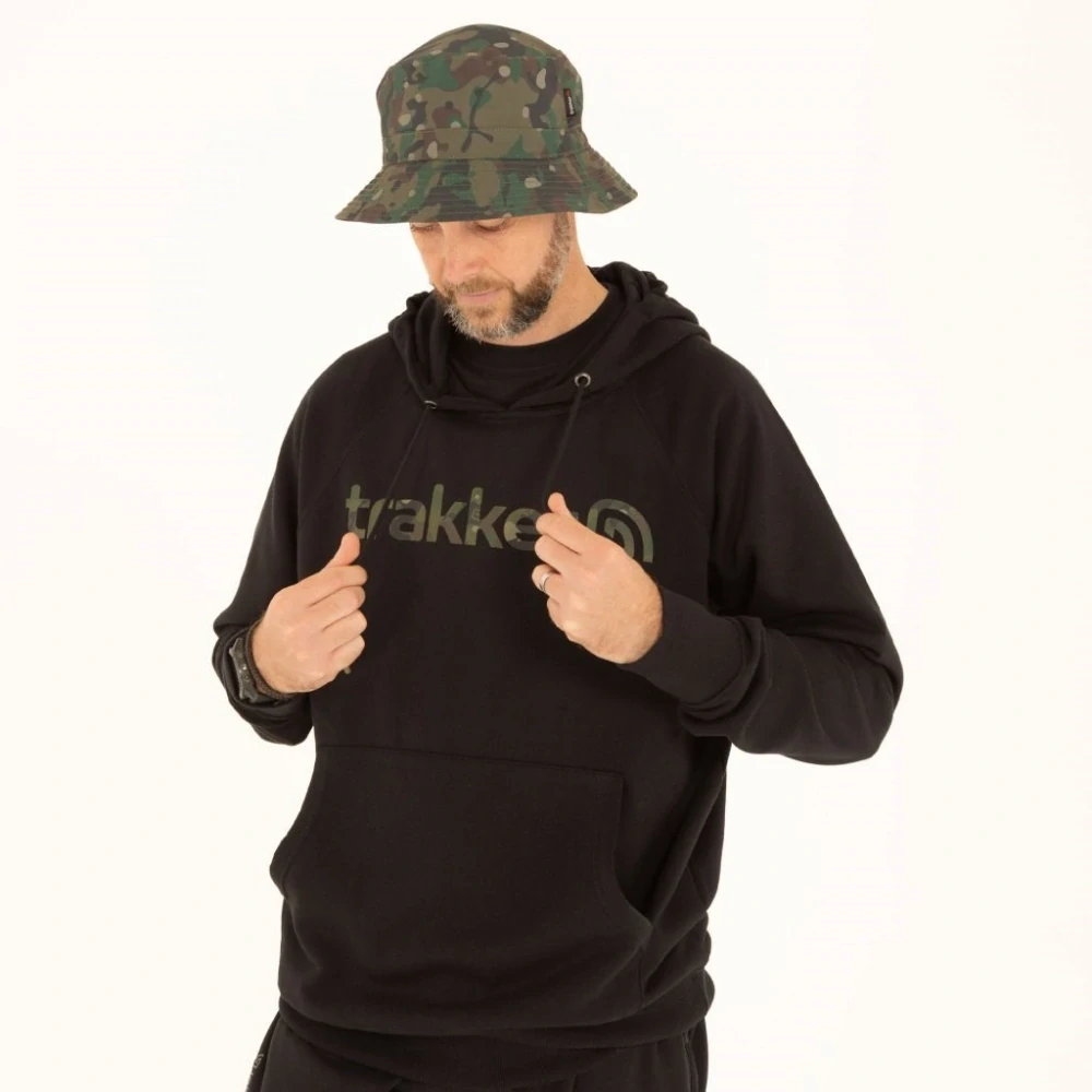 Trakker Mikina CR Logo Hoody Black Camo vel. S