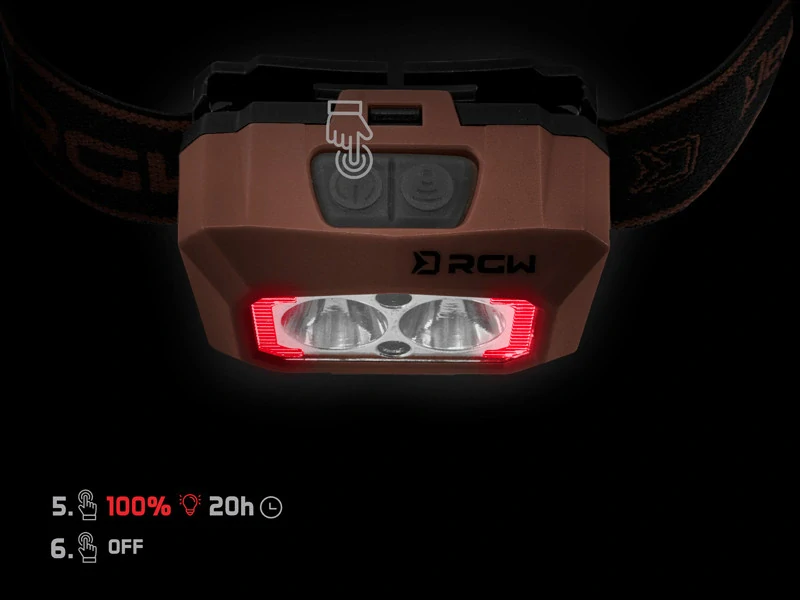 Delphin Čelová lampa RGW PRO UC