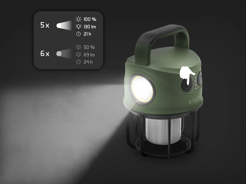 Delphin Kempingová lampa Multix
