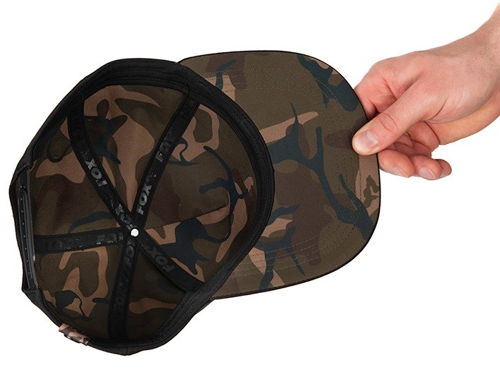 Fox Kšiltovka Black/Camo Flat Peak Snapback Hat