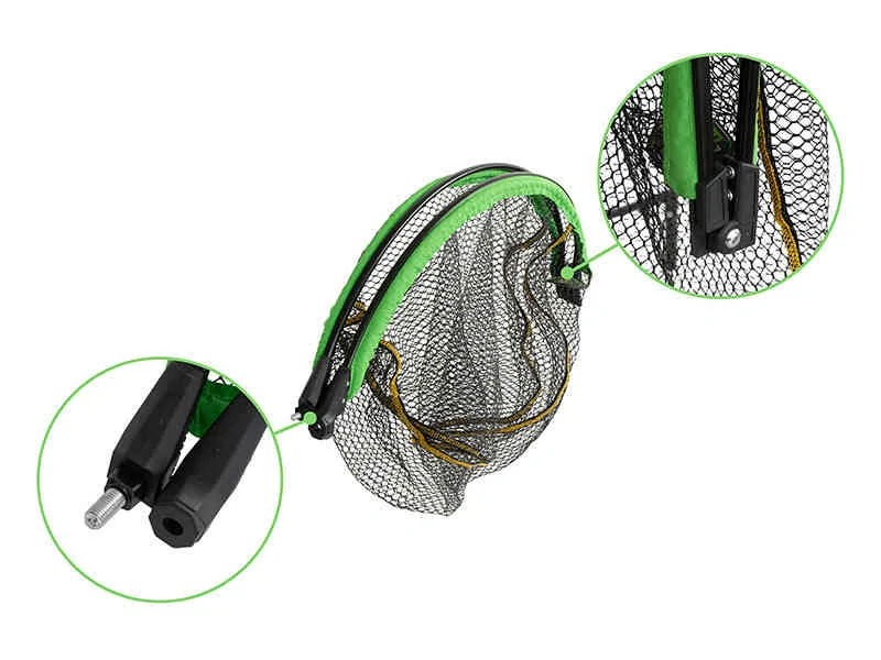 Delphin Podběráková plovoucí hlava REAXE FloateR FoldROUND 50x40cm