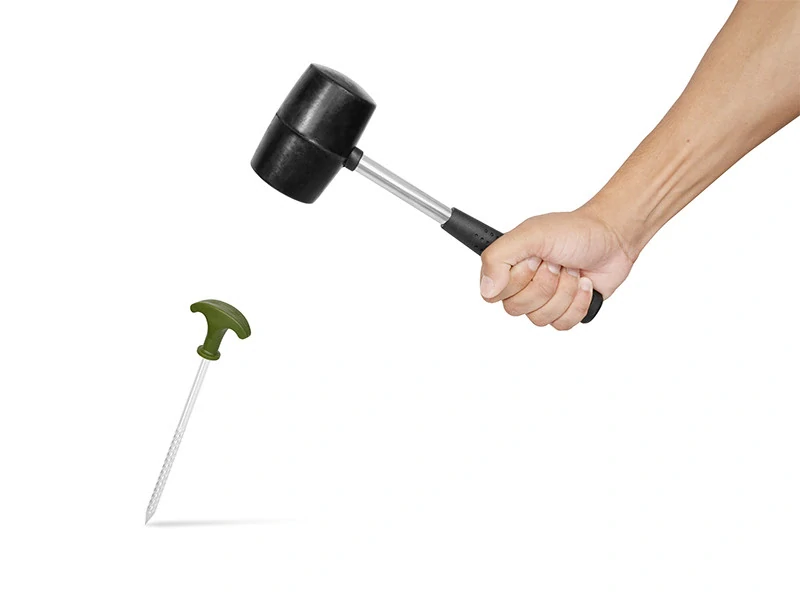 Delphin Sada kolíků s kladivem FIXT C2G 20cm/10 ks