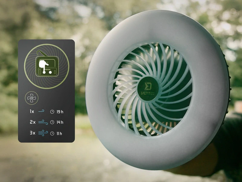 Delphin Ventilátor se světlem Ventix