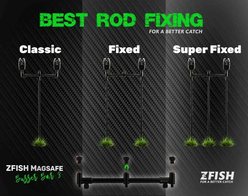 Zfish Hrazda Buzzer Bar ZFX 3 Rods 30-45 cm