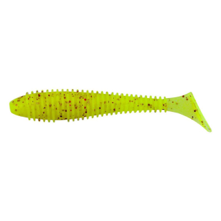 Keitech Gumová nástraha FAT Swing Impact 3.8" Chartreuse Red Flake - 1 ks