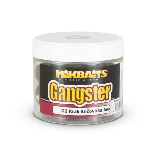 Mikbaits Gangster boilie extra hard G2 Krab Ančovička Asa 24mm/300ml