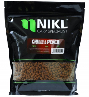 Nikl Pelety Chilli & Peach s dírkou 18mm/1kg