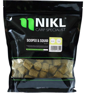 Nikl Pelety Scopex & Squid s dírkou 18mm/1kg