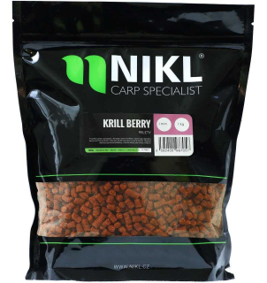 Nikl Pelety Krill Berry s dírkou 18mm/1kg
