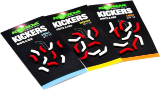 Korda Rovnátko na háček Kickers White & Red Large /10 ks