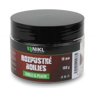 Nikl Rozpustné boilies Chilli & Peach 18mm/150g