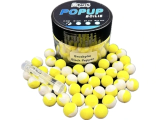 A Baits Fluo Pop Up Broskev Pepř 11mm/150ml