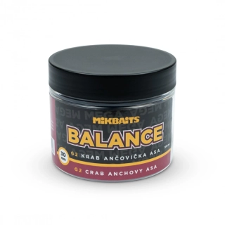 Mikbaits Mega balance boilie G2 Krab Ančovička Asa 30mm/300ml