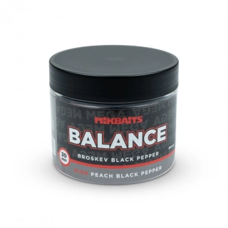 Mikbaits Mega balance boilie BigB Broskev Pepř 30mm/300ml