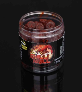 Black Carp Dipované pelety Chilli-Krill 15mm/130g