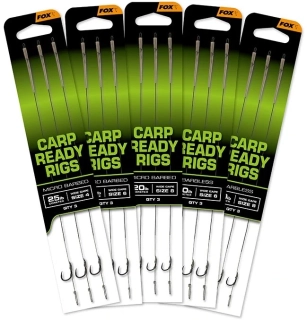 Fox Hotové návazce Carp Ready Rigs Wide Gape #4 /3 ks