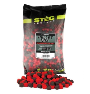 Stég Pellet mix Strawberry-Halibut 8mm/800g