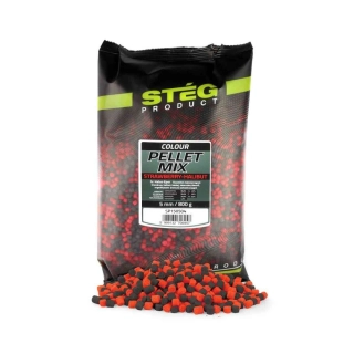 Stég Pellet mix Strawberry-Halibut 5mm/800g