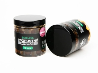 Carpsonbaits Rozpustné dipované boilies ONLY 18mm/250ml