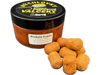 A Baits Dipované rychle rozpustné válečky Broskev Skopex 15x20mm/100g 