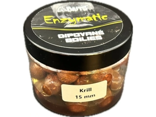 A Baits Dipované boilies Enzymatic Krill 15mm/130g