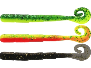 Westin Gumová nástraha Ned Worm Curltail Dark Water Mix 5 cm