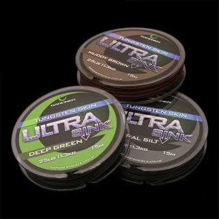 Gardner Splétaná šňůra Ultra Sink Tungsten Muddy Brown 25lb /15m