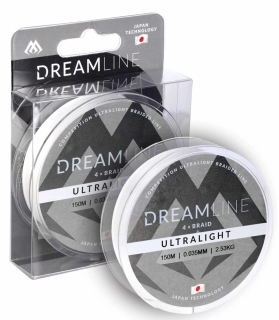 Mikado Pletená šňůra Dreamline Ultralight White 0,035mm/2,53kg/150m