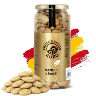 Auro Frutos Secos Mandle pražené s lanýži 440g