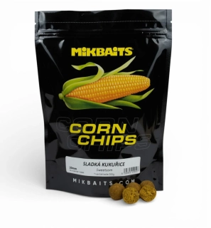 Mikbaits Corn Chips boilie Sladká kukuřice 20mm/300g