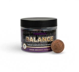 Mikbaits Mega balance boilie Krab Ančovička Mango 30mm/300ml