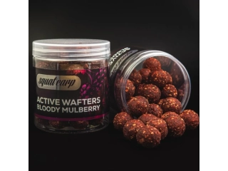 Squat Carp Active Wafters rozpustné neutrálně vyvážené boilies Bloody Mulberry 18mm/150g