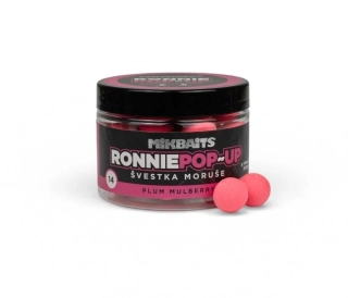 Mikbaits Ronnie pop-up boilie Švestka Moruše 14mm/150ml