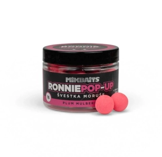 Mikbaits Ronnie pop-up boilie Švestka Moruše 16mm/150ml