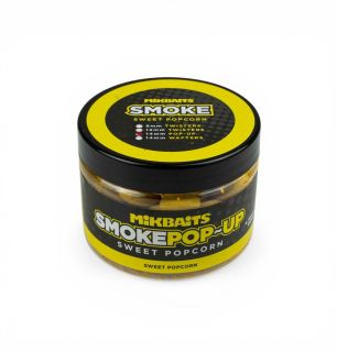 Mikbaits Plovoucí boilie Smoke Pop-Up Sweet Popcorn 14mm/150ml