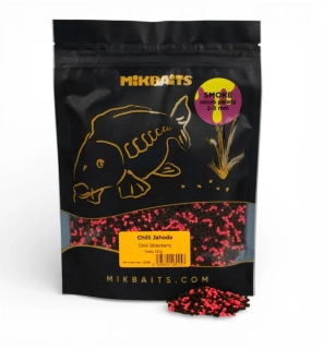 Mikbaits Smoke micro pelety Chilli Jahoda 2-3mm/350g